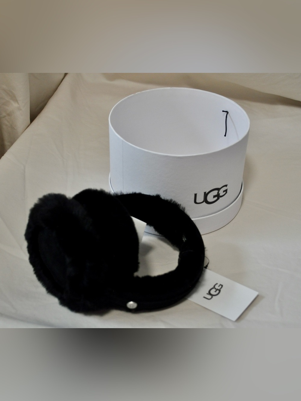 UGG Black Faux Fur Ear Warmers